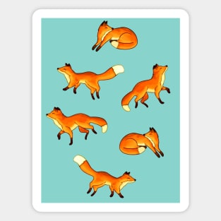 Free Frolicking Foxes Magnet